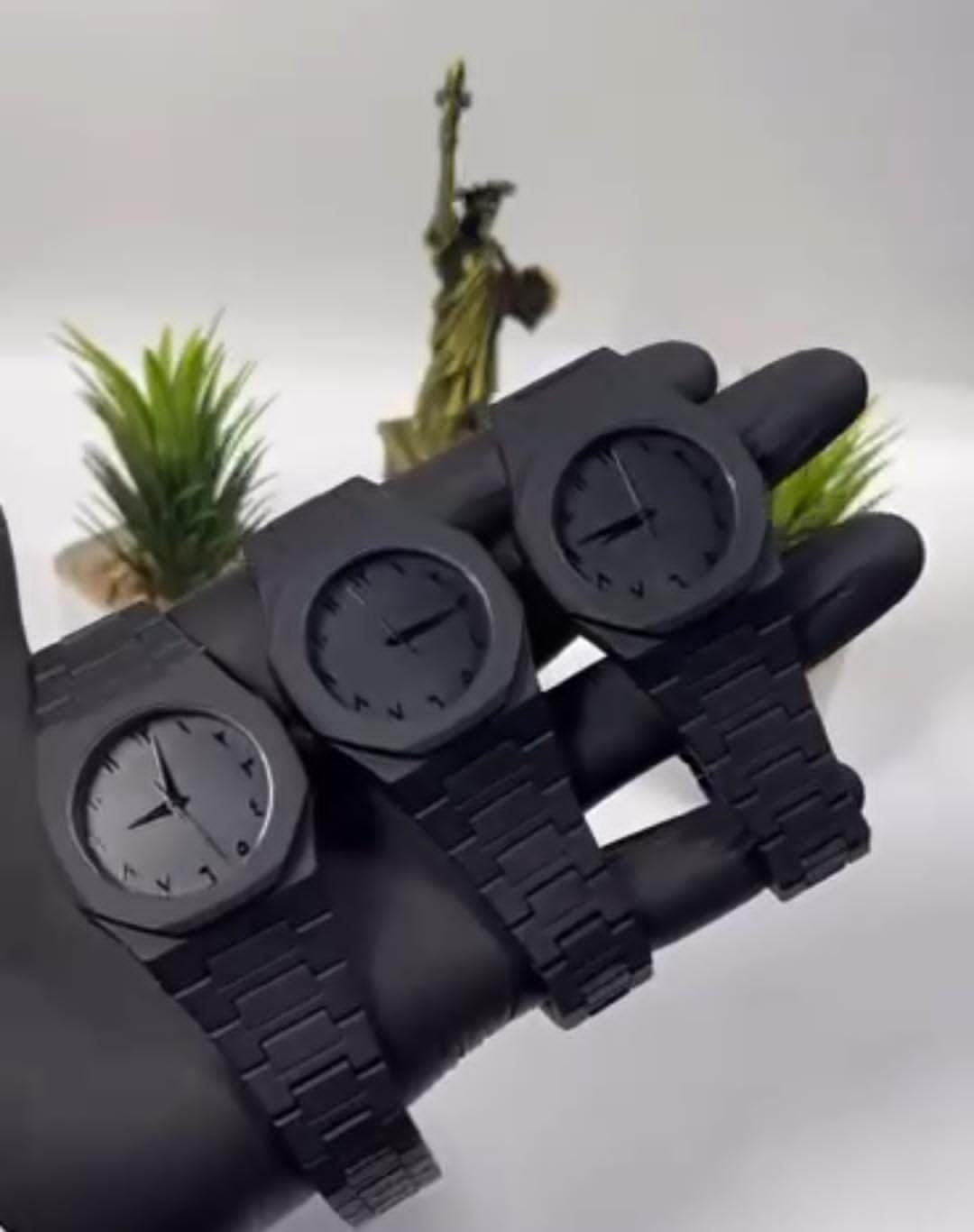 Black Arabic Aura Watch For Men Stylish Aura Watch