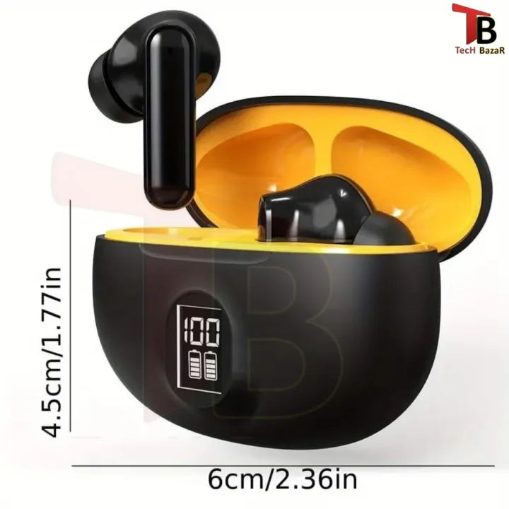 Earbuds - Stereo Bluetooth Earbuds - True Wireless Earphones with Deep Bass, Touch Control & Noise Reduction Mic