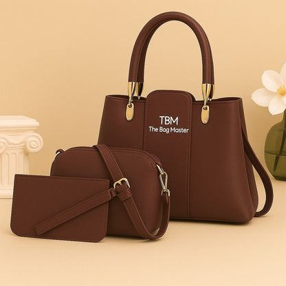 3 Pieces Ladies Handbag Elegant Design